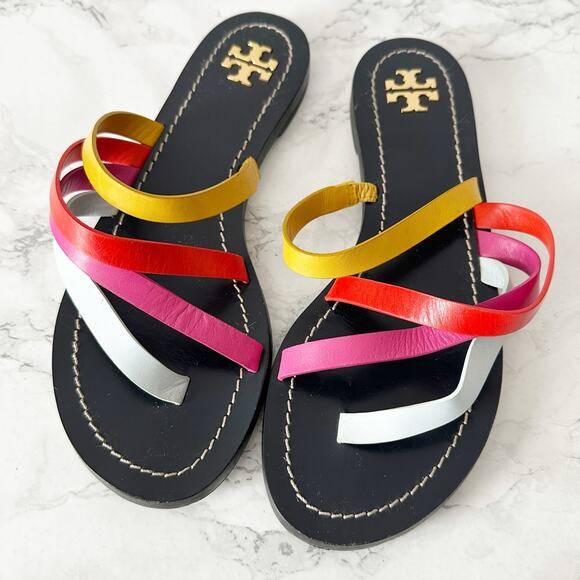 Tory Burch Colorful Strappy Sandals - Picture 9 of 9
